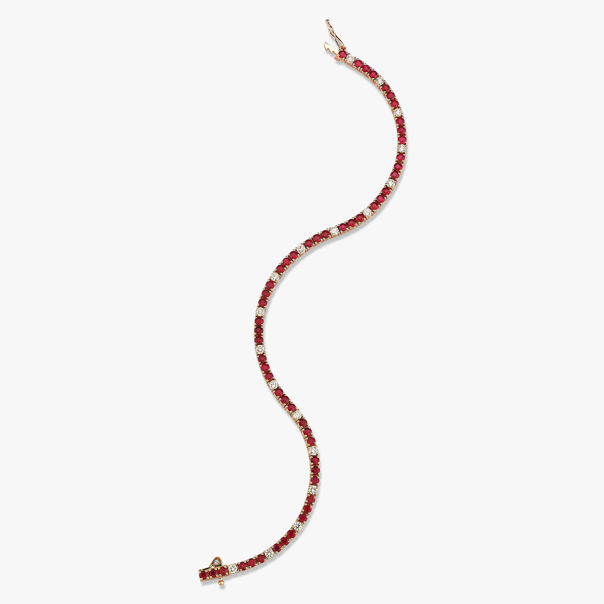 Ruby Elegance 18 Ayar Altın Bileklik