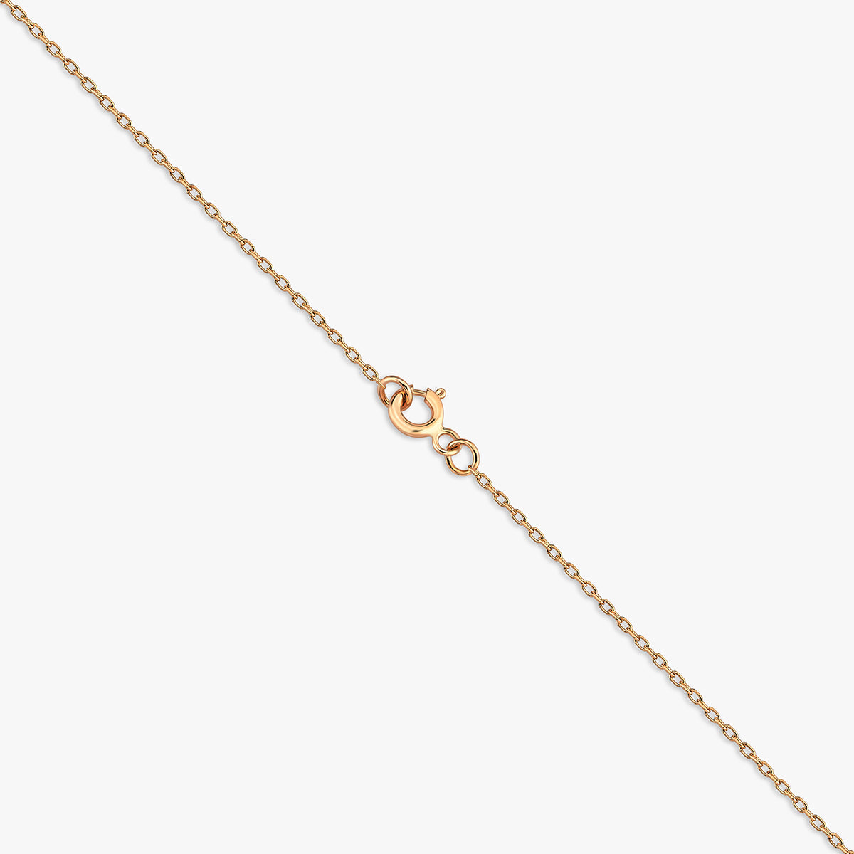 Radiant Cross 18 Ayar Altın Orange Safir Kolye