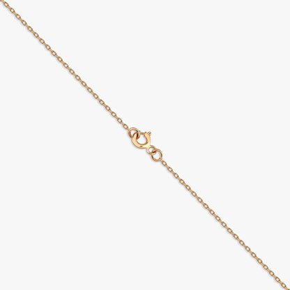 Radiant Cross 18 Ayar Altın Orange Safir Kolye