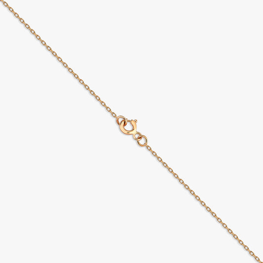 Radiant Cross 18 Ayar Altın Orange Safir Kolye