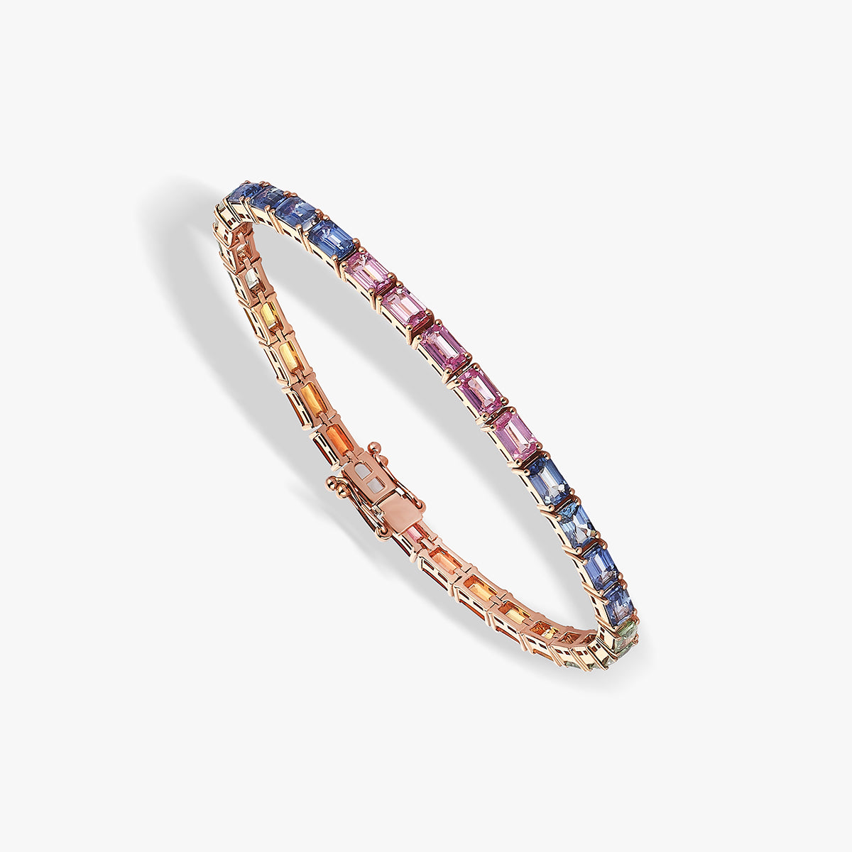 Aurora 18 Ayar Rose Altın Safir Bileklik