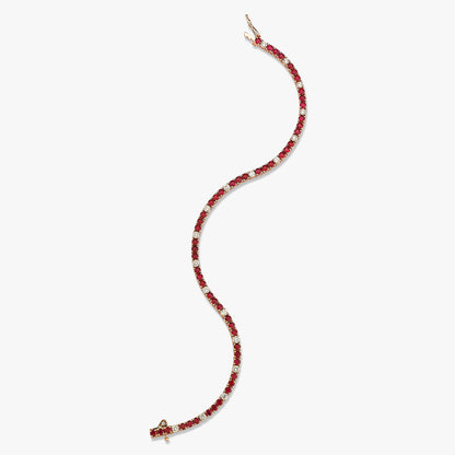 Ruby Elegance 18 Ayar Altın Bileklik