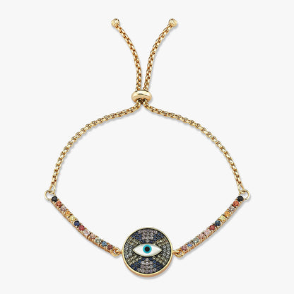 Eye Shaped Harmony 18 Ayar Altın Safir Bileklik