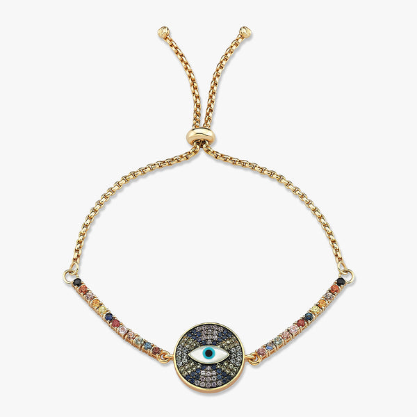 Eye Shaped Harmony 18 Ayar Altın Safir Bileklik