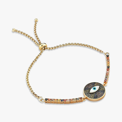 Eye Shaped Harmony 18 Ayar Altın Safir Bileklik